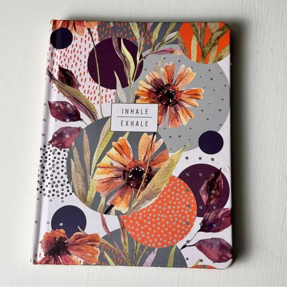 Inhale & Exhale Wellness Guided 96 Lined Pages Book